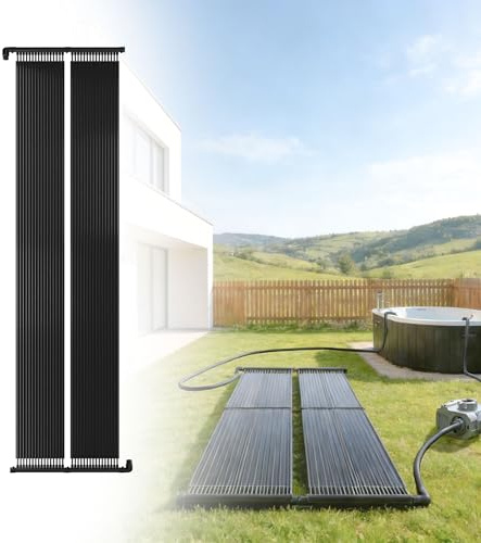 UISEBRT Solcellspanel, pooluppvärmning 400 x 70 cm, solvärmare, poolvärmare, varmvattenuppvärmning, UV-resistent plast, solmatta, värmematta för pooler, pool