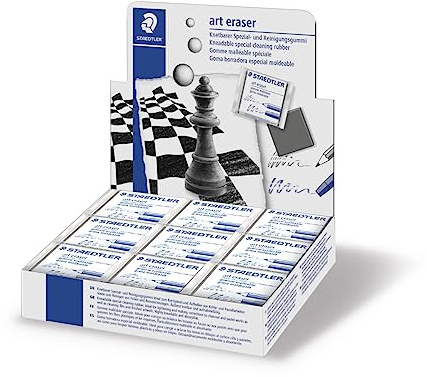 Staedtler 5427 radiator karats knådgummi knådbar, låda med 18 stycken