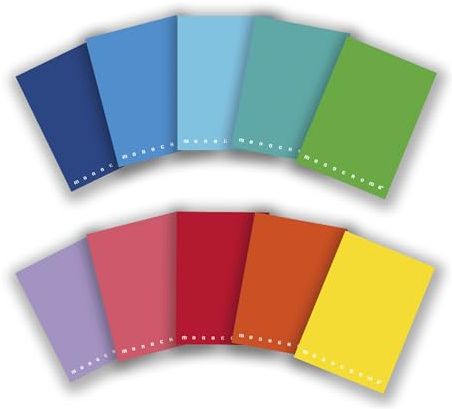 Pigna Quaderni Monocromo Assortiti A quadretti senza perforazione A5 80 g/m² 10 unità da 40 fogli