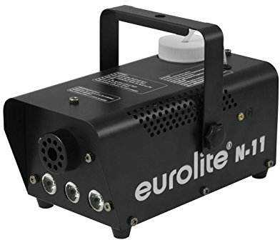 Eurolite N-11 LED Hybrid amber Nebelmaschine | Kompakte 400-W-Nebelmaschine mit amberfarbenen LEDs | Der austretende Nebel wird beleuchtet | Der Nebel wirkt dadurch wie Feuer