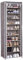 LOVE !T STORE !T Faltschrank mit 10 Böden für die Aufbewahrung von Schuhen und mehr Schuhschrank, Stoff (atmungsaktives Vlies), Grau, 60x40x175 cm