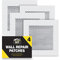 SOL 4pk Wall Repair Patches - 10 x 10cm Self Adhesive Plasterboard Repair Kit for Walls & Ceilings - Drywall Fixing Patch for Plasterboard & Wall Cracks Repair