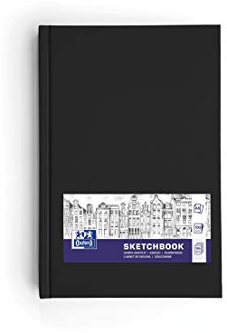 Oxford Skizzen-Buch A6 Hardcover mit Fadenheftung gebunden 192 Seiten, 100g Papier, schwarz, 1 Stück