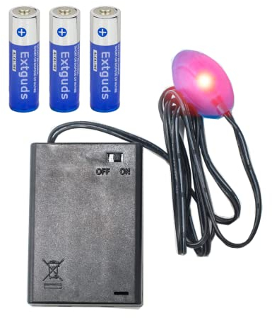 Fake Car Alarm, Dummy Car Alarm,(Batteries Included) LED Light Simulate Imitation Security System, Warning Anti-Theft Flash Blinking Lamp (1Pack, Red)