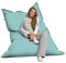 Bruni Riesen-Sitzsack Caree in Minzgrün – rechteckiger XXL-Sitzsack mit 140x180 cm und 400 l Füllung, Bean-Bag mit Innenhülle, Liegesack, Abnehmbarer Bezug, Indoor und Outdoor, aus Deutschland