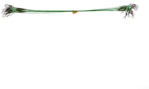 50 Stück 25 cm Köder Blei Draht Anti-Biss Drahtverbinder 15/20/25 cm Angelausrüstung-grün