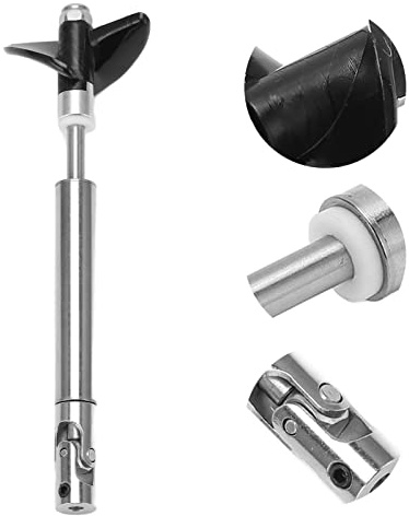 Oumefar RC Boat Shaft Propellers, 4 Mm Mental Drive Shaft Assembly Shaft Acero Inoxidable Alta Velocidad Portable Racing Estable Boat Axis Kit RC Model Ship DIY Kit para Niños