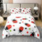 100% Baumwolle Rot Marienkäfer 135x200 Trost Abdeckung für Kinder,Cartoon Marienkäfer Bettwäsche,Marienkäfer Reptile Tiere Bettbezug,Bunte Polka Dots Geometrie Bett Set,Natur Lady Käfer Bettbezug