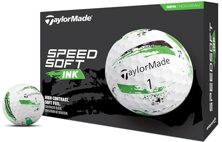 TaylorMade Men's SpeedSoft Ink Golf Balls - Green