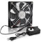 RUIZHI 120mm Gehäuselüfter 12V PC Lüfter - Computer Lüfter Einstellbare Windgeschwindigkeit, AC 220V - 240V Lüfter, 2750 RPM, Lüfter für PC Laptop, TV, Radio, Router, Einreihig Fan
