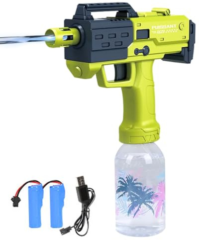 CEWROM Pistola de Agua Eléctrica Automática 26-32 ft, 300 CC de Gran Capacidad, Juguete de Verano para Niños y Adultos, Ideal para Piscina, Playa y Fiestas al Aire Libre