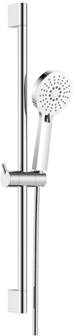 KOMIRO Duschsystem Duschsäule Duschstange Handbrause mit 3 Strahlarten, Chrom (style2)