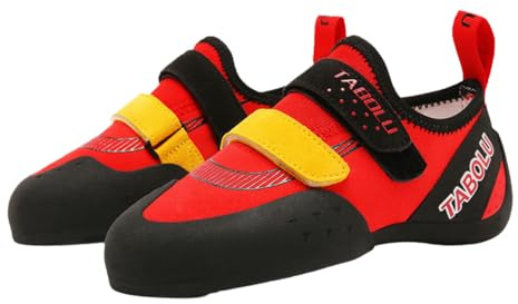 Kraftpaid Scarpe da Arrampicata,Scarpette da Arrampicata,Scarpe da Arrampicata Gomma Antiscivolo Uomo,Scarpe Arrampicata Bambino,Traspirante,Comode,per l'Arrampicata Indoor e Outdoor