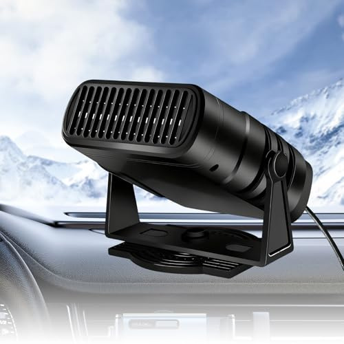 HASAIKA® Riscaldatore da Auto, 2 in 1 Portatile Riscaldamento per Auto, Sbrinatore Parabrezza, Riscaldamento rapido, Adatto a berline, SUV e Camion