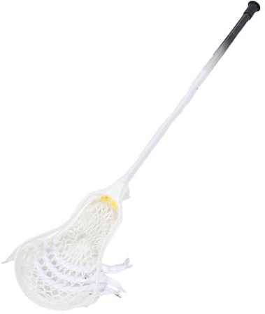 TIKATARER Crosse de Lacrosse pour Enfants, Crosse d'Entraînement de 61 cm (24 Pouces) en Alliage d'Aluminium avec Poignée Antidérapante Résistante à l'abrasion Idéale pour Les Jeunes (White)
