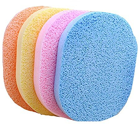 Éponges nettoyantes pour le visage - En cellulose - Pour le démaquillage - 6 pièces