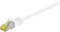 Goobay 92667 Lan Kabel 10meter doppelt geschirmt S-FTP - Netzwerkkabel CAT 7 Kabel 10m - LAN Kabel CAT 7 mit 10 Gigabit - RJ45 Stecker - Weiß