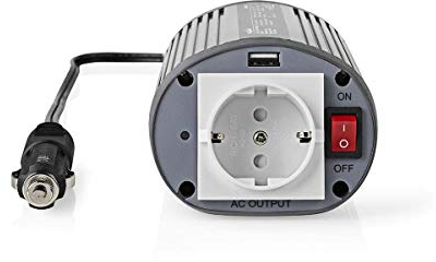 NEDIS - Wechselrichter Modifizierte Sinuswelle - 12V DC-230V AC - 150 W - Schuko und USB Ausgang PIMS15012
