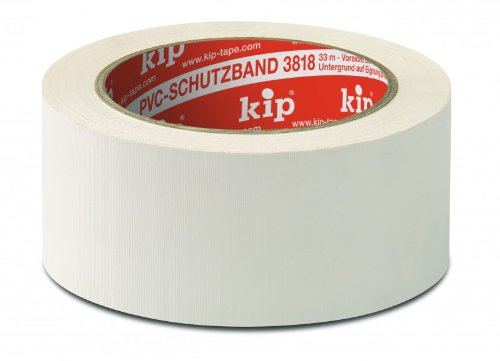 KIP 3818 PVC-Klebeband weiß, quer gerillt 50 mm x 33 m