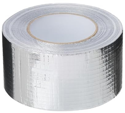 Stenull, rörisolering, rockwool 800 aluminiumbelagd rörskål WLG 0,035 olika storlekar (förstärkt aluminiumband 48 mm/45 m)