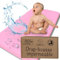 Bisoo Spannbettlaken Beistellbett wasserdichte 50x80 / 50x83 - Spannbettlaken Matratzenschoner 100% Baumwolljersey Öko-Tex - Kompatibel Chicco Next2me Kinderkraft Maxi Cosi - 1 Stück Rosa
