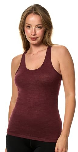 Merino.tech 100% Debardeur Femme Merinos - sous Vetement Merinos pour Sport | Léger, Thermique Laine Mérinos Respirant, Anti-Odeur Naturel, Anti-Humidité, Idéal Pour Le Sport, Randonnée, Sous-Couche