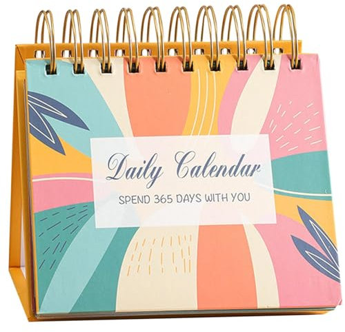 Calendario motivazionale 2025 – Calendario quotidiano 2025 | Calendario giornaliero ispiratore | Calendario da tavolo 2025 | Agenda giornaliera flip, calendario da tavolo per amici