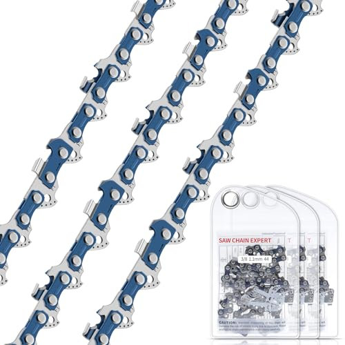 ROELLY 3×30 cm Sägekette 3/8 LP-Antriebsglied 1,1 mm 44TG Spielarme Kette, Kompatibel Mit Stihl MSEL70C MS194T-36100000044 Usw.