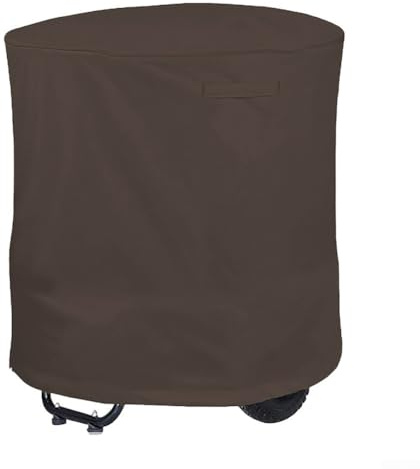 Weatherproof Cover for Leaf Mulchers and For Wood Chippers Easy to Use Design (coffee)