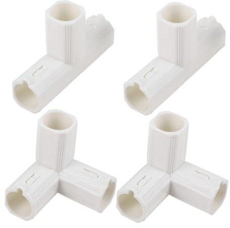 IMIKEYA 4pezzi Connettori Angolari Per Recinzione Gioco in Plastica Bianca Accessori Sicuri Per Estensione Box Facili Da Montare Per Ragazzo Ragazza e Ragazzo Ragazza