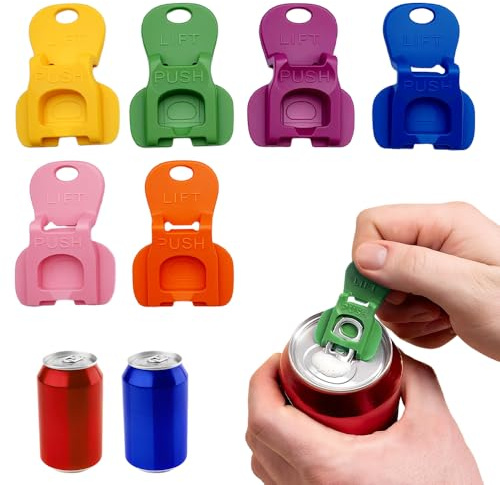 Getränkedosenöffner, 2025 Neu Dosenverschluss Getränkedosen, Getränkedosen Verschluss Einfacher Manueller Dosenöffner Dosen Verschluss für Cola Bier Soda Getränke für Kinder ältere Menschen (6)