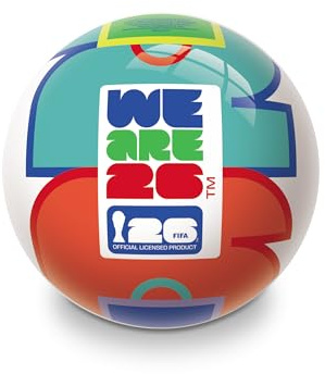 Mondo Toys - Ballon de Football en PVC Coupe du Monde de la FIFA 2026 Mexico Ø 220 mm - 110 g - 26099