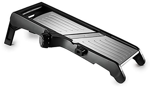 Norpro Deluxe Mandoline Slicer/Grater, Black, 12-in.
