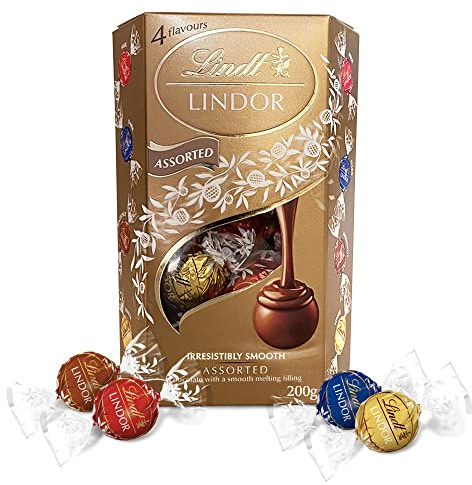 Lindt Lindor Assorted Chocolate Truffles Box, 200g