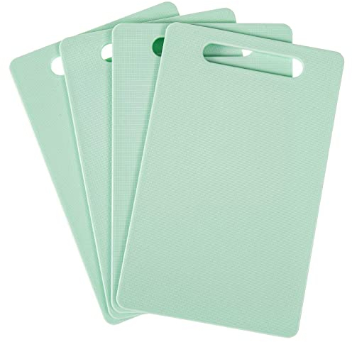 SIDCO Schneidebrett 4 x Frühstücksbrett Schneidbrett Frühstücksbrettchen Mint 24x15 cm
