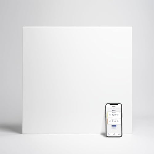 Adax Neo Compact - Intelligente Wifi Elektroheizkörper - 400W, Weiß | Elektroheizung Wandmontage | Wandkonvektor - 420mm | Smartphone-Steuerung | Thermostat mit LCD-Anzeige | Heizung Elektrisch