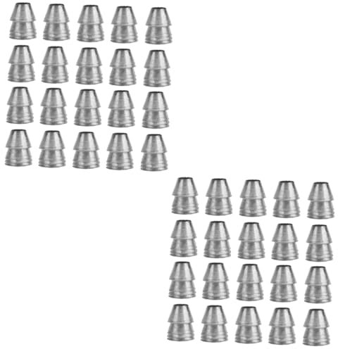 BESPORTBLE 40 Pièces Coin De Coin en Métal Haches De Jardinage Cales Métal pour Coin pour Outil Main Axes Remplacement De Marteau Hacher 6x6 Rond De Jardin Le Fer