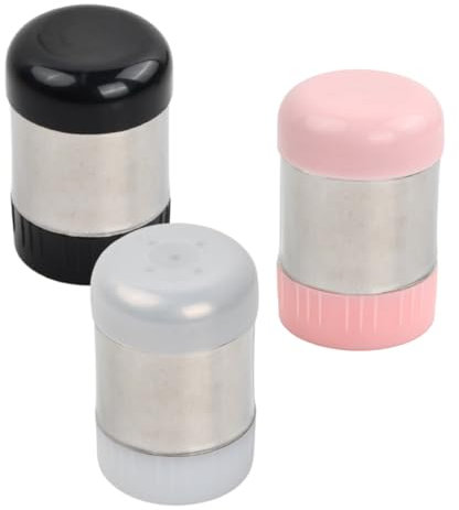 Litinliv Sale e Pepe Set, 3 Pezzi Mini Spargitore in Acciaio Inossidabile per Saliera da Tavola, Porta Spargisale da Cucina per Spezie, Piccolo Saliera Riutilizzabili per Campeggio, Ufficio, Viaggio