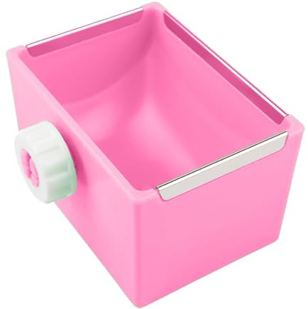 Tazón de comida de hámster, tazón de hámster Dispensador de comidas de | Tazón de agua de mascotas Alimentador de jaula de hámster fijo para conejito de erizo de animales pequeños