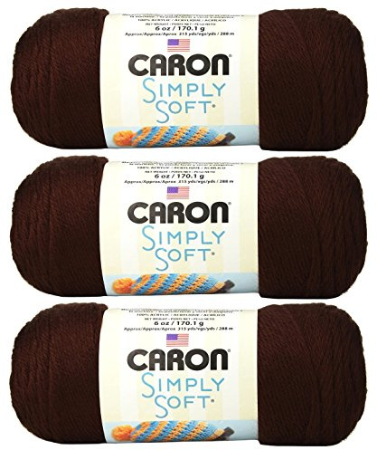 Caron 170 g Balls of Caron Simply Soft Yarn, Pack of 3, Bone_Parent