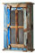 MASSIVMOEBEL24.DE | Spirit massiver Bad Hängeschrank #102 - Mehrfarbig, lackiert | Indisches Altholz | 21x44x72cm | 1 Tür - 2 Fächer | Aufbewahrungsschrank Badschrank