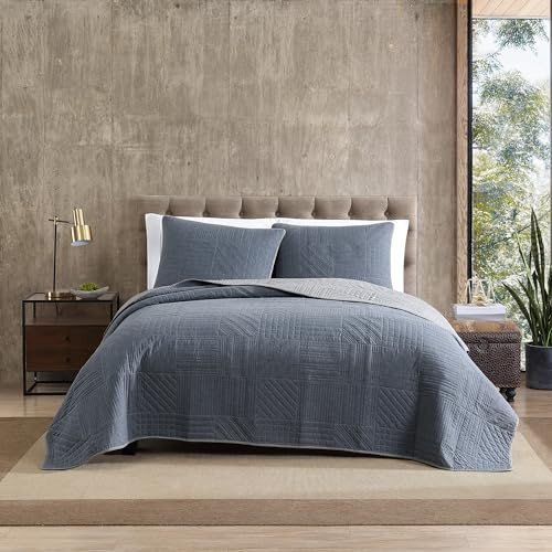 Eddie Bauer Hidden Lake Quilt Set, Twin, Blue