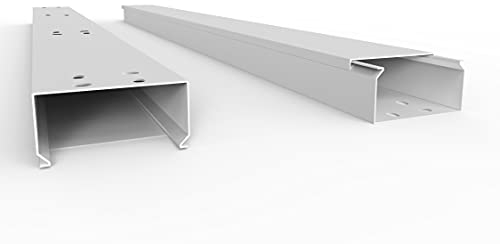 SCOS Smartcosat SCOSKK27 2 m Kabelkanal (L x B x H 2000 x 80 x 40 mm, PVC, Kabelleiste, Schraubbar) weiß