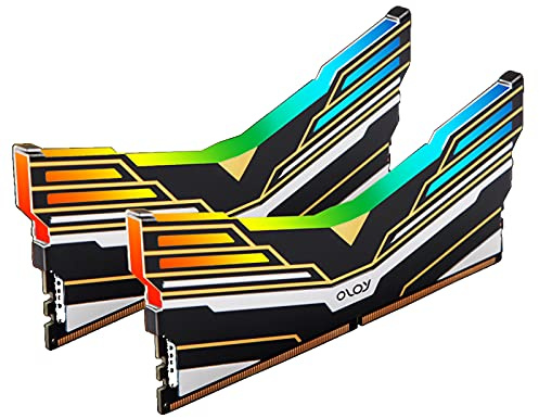 OLOy DDR4 RAM 16GB (2x8GB) WarHawk Aura Sync RGB 3600 MHz CL18 1.35V 288-Pin Desktop Gaming UDIMM (MD4U083618BEDA)