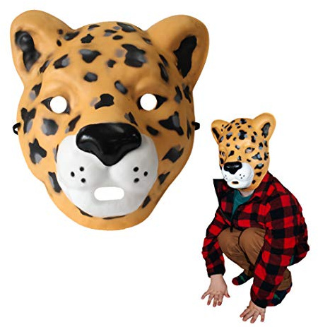 Deluxebase Wild Faces - Léopard de Masques d'animaux en mousse sans danger pour les enfants