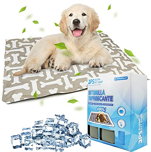Alfombrilla Refrescante para Perros Gatos Alfombra de Enfriamiento Manta Auto Refrigerante Mascotas Ideal para Perros Gatos en Verano 3 Tamaños Color al Azar (S: 40x30 cm) BPS-5741