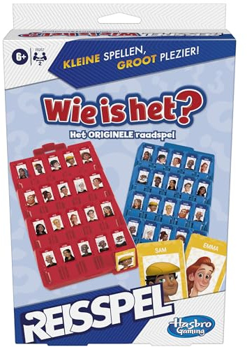 Qui est-ce ? Édition Voyage - de Devinettes Classique Portatif pour 2 Joueurs de Voyage pour Enfants (Version néerlandaise)
