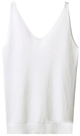 Haut à Paillettes Femme Col en V Bleu - Débardeur Sexy Crop Top sans Manches - Tenue Festive - Gilet Élégant Y2K