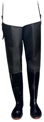 Aymzbd Waterproof Thigh Waders for Men and Women with Non-Slip Footwear, 45