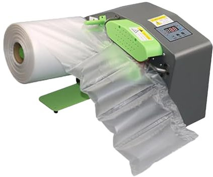 Máquina de cojín de aire portátil, inflador de película de burbujas, máquina de cojín de aire, inflador de cojín de aire de 12 m/min, adecuado para vino, fruta